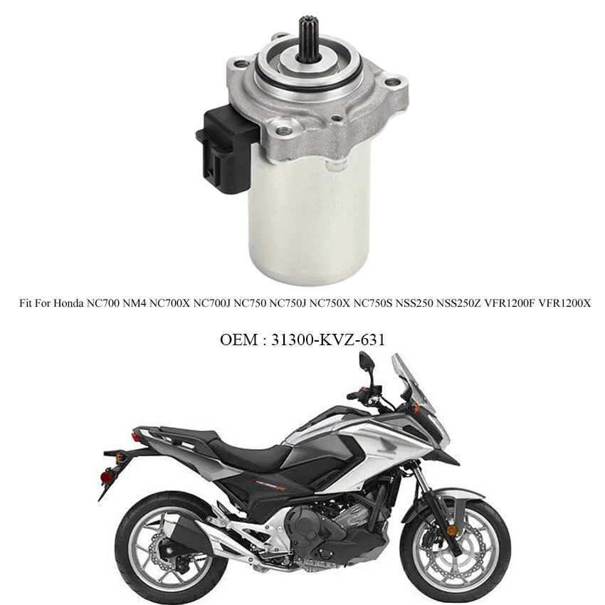 

31300-KVZ-631 Электрический стартер для мотоцикла ATV для Honda NC700 NM4 NC700X NC700J DCT NC750 Integra NC750J nm4 Vultus