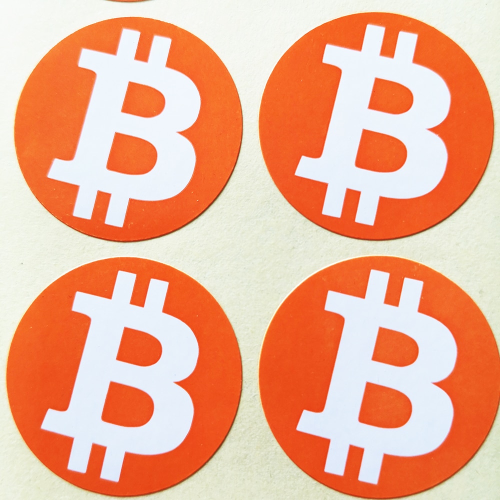 

500 шт. наклеек с логотипом Bitcoin XMYLNG