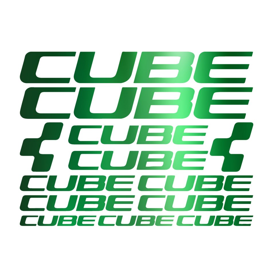 

CUBE наклейки на раму велосипеда