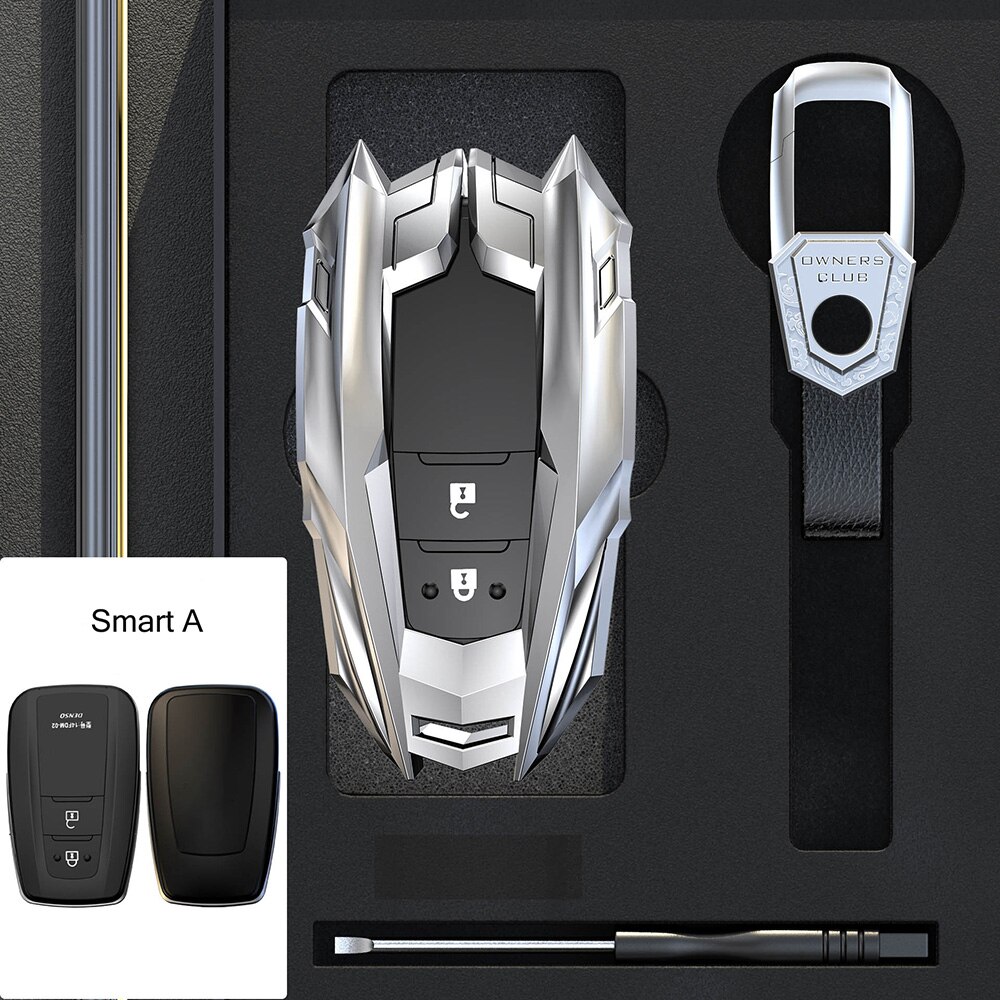 

Автомобильный чехол для ключа для Toyota, чехол для ключа Chr Rav4 Auris Avensis Prius Aygo Camry Corolla Land Cruiser 200 Prado Crown, автомобильный брелок для ключей