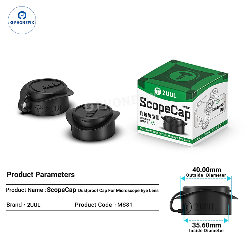 

2UUL MS81 ScopeCap пылезащитный колпачок мягкий резиновый чехол для окуляра для бинокулярного тринокулярного стереомикроскопа окуляр объектива