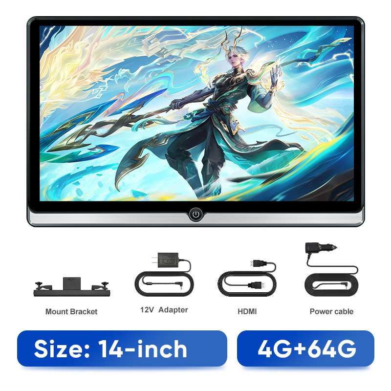 

Ainavi 4K автомобильный подголовник монитор HDMI OUT автомобильный задний мультимедийный телевизор Android 11.0 многофункциональный планшет с сенсорным экраном HDMI IN Airplay