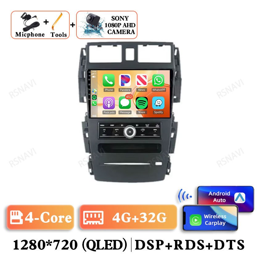 

Android 14 для Nissan Teana J31 2003-2008 навигация стерео Qualcomm DVD мультимедиа DSP Viedo плеер 2 DIN GPS АВТО головное устройство