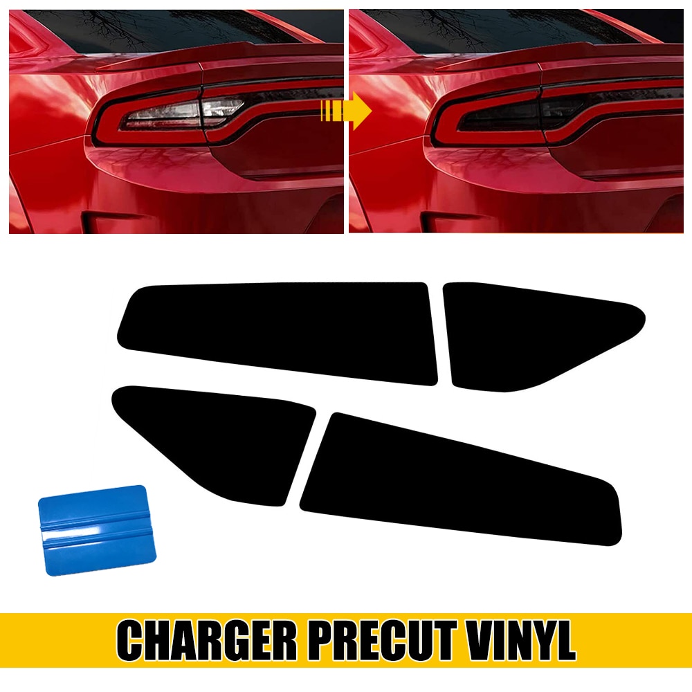 

Для Dodge Charger 2015 2016 2017 2018 2019 2020 2021 2022 наклейка на задний фонарь автомобиля дымчатый винил предварительно вырезанный оттенок накладка