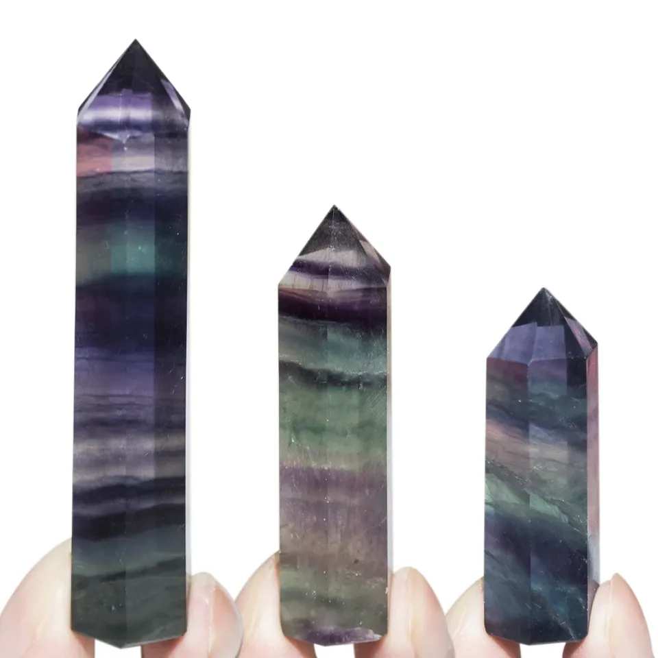 

Полированный кристаллы флюорит AierCrystal
