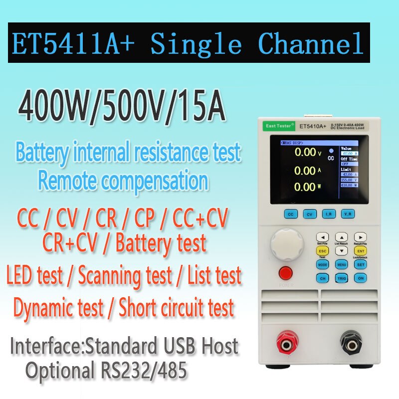 

Электронная нагрузка East Tester ET5410A + тестер емкости аккумулятора