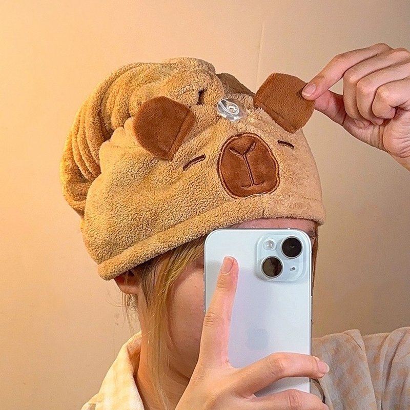 

Микрофибра шапочка для сушки волос Capybara