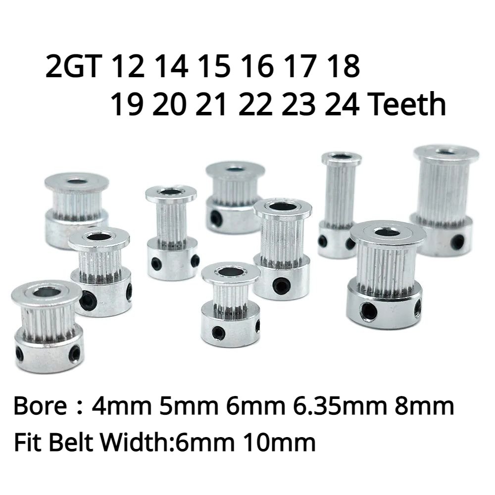 

Шкивы 2GT 12-24 зубьев для ремня ГРМ