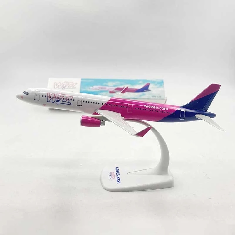 

20 См WIZZ AIR A321 Миниатюрная Модель Самолета Из Смолы, Масштаб 1/200
