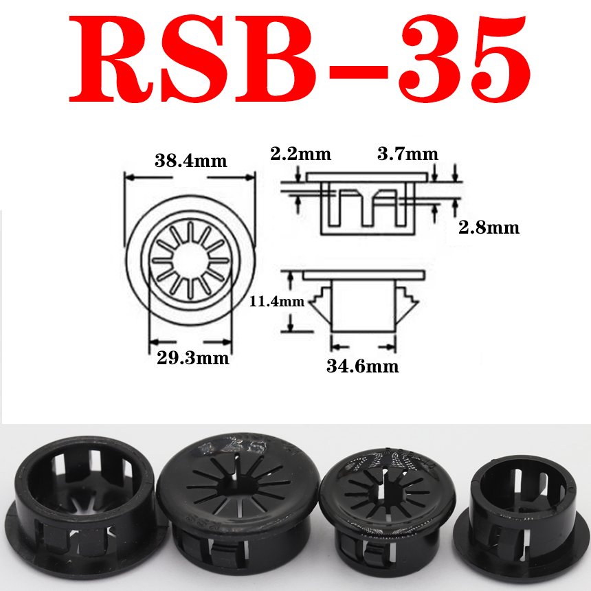 

Стопорные кольца из нейлона RSB 16-60 мм