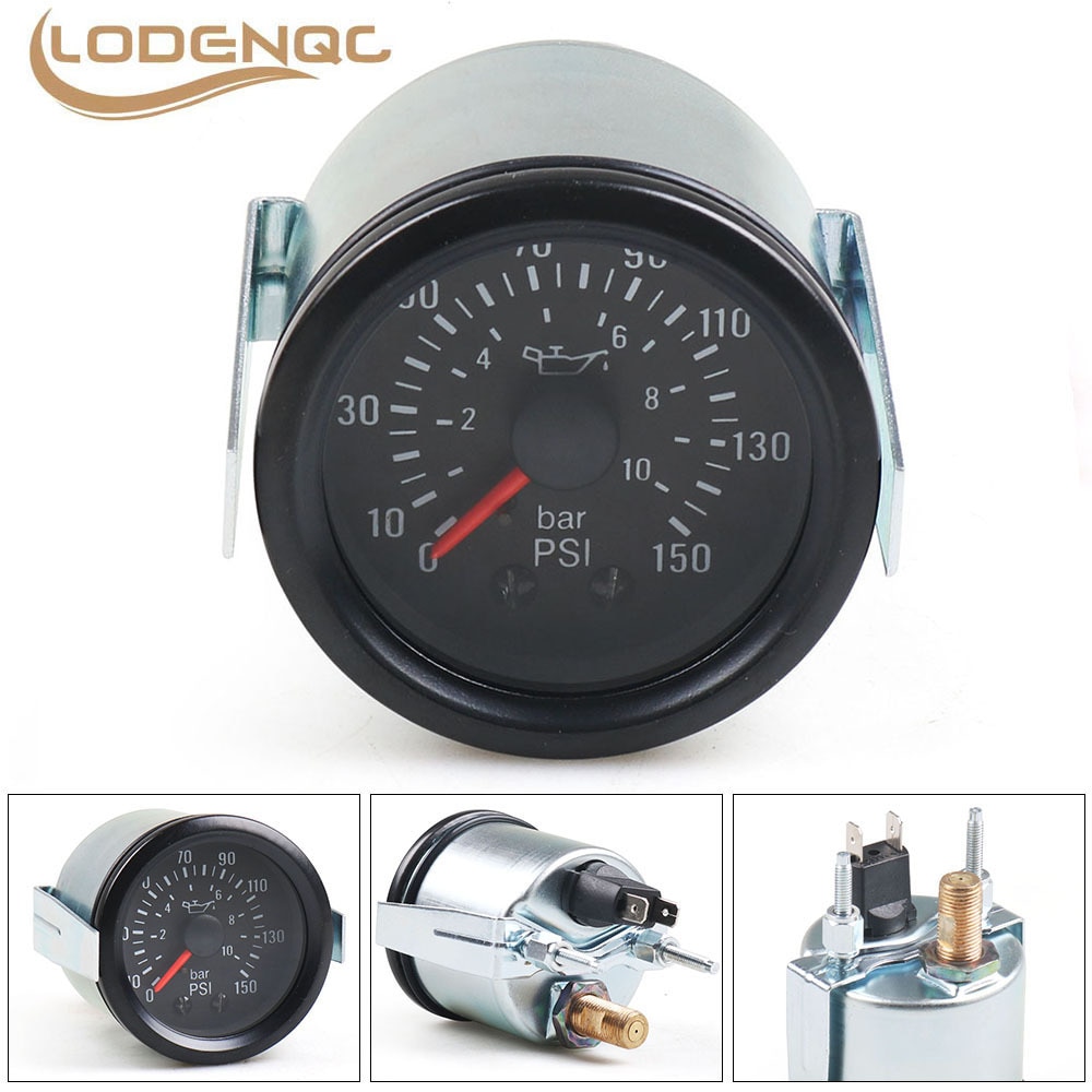 

Масляный Пресс NPT1/8 0-10 бар/0-150 фунтов на кв. дюйм, механический Масляный Пресс ure, 12 В, автомобильный измеритель с желтым светом и датчиком LC101932, 2 дюйма, 52 мм