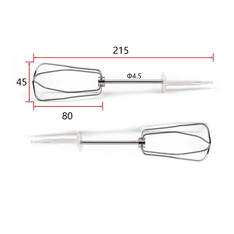 

Венчики для миксера Braun HM3000 HM4644 HM1010, нержавеющая сталь, 2 шт.