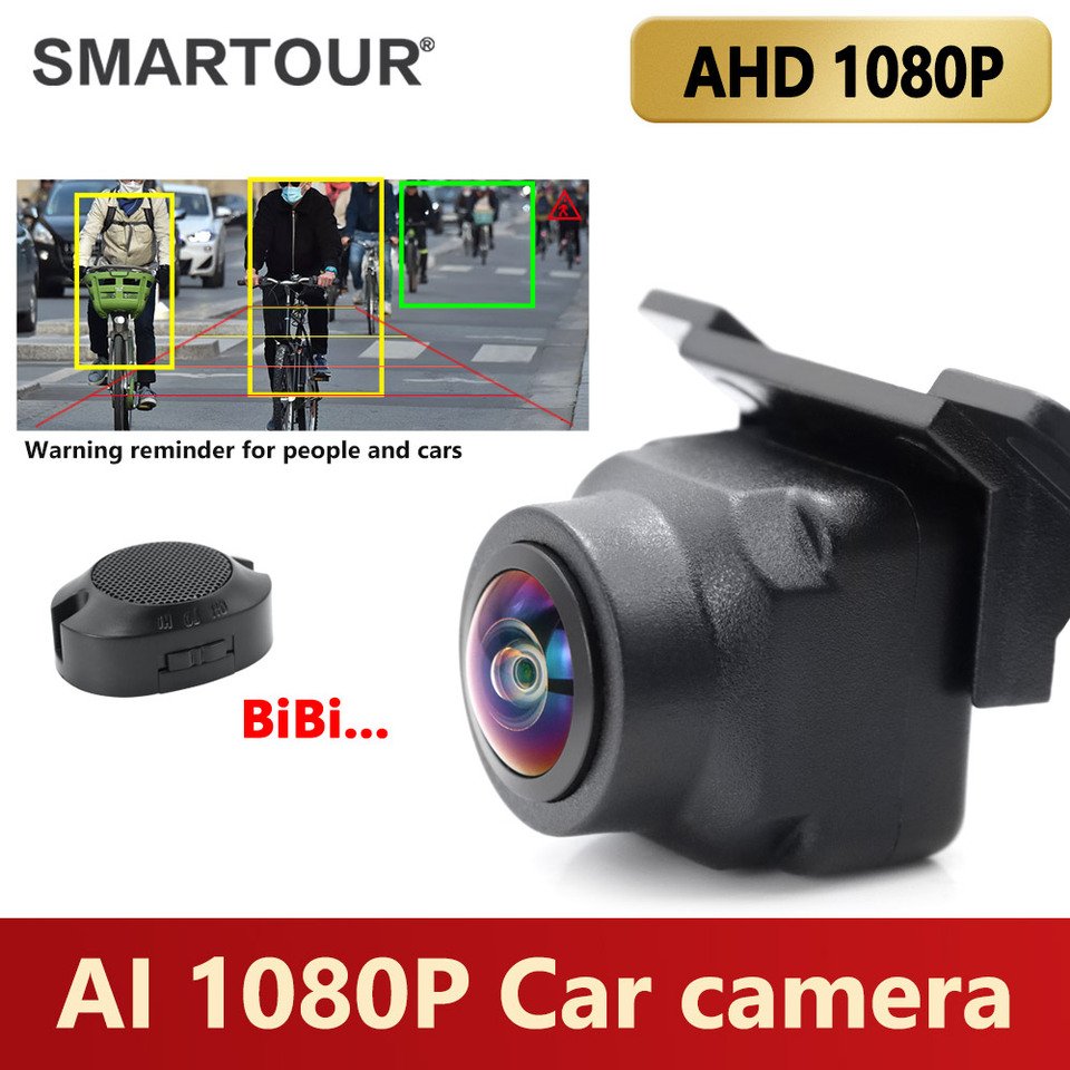 

Smartour AHD 1080P AI умное интеллектуальное распознавание слежения автомобильная камера заднего вида парковочная камера обнаружения пешеходов/транспортных средств заднего вида