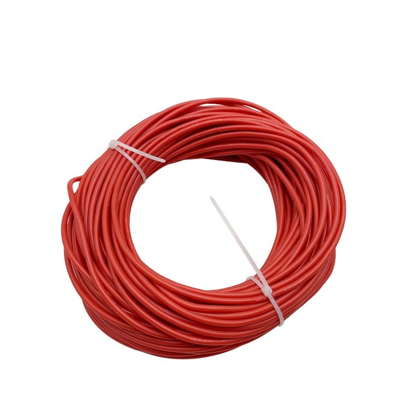 

1M/2M/10M Heat-resistant Soft Electrical Silicone Wire Cable 8 10 12 14 16 18 20 22 24 26 28 30 AWG 5M Red and 5M Black Color