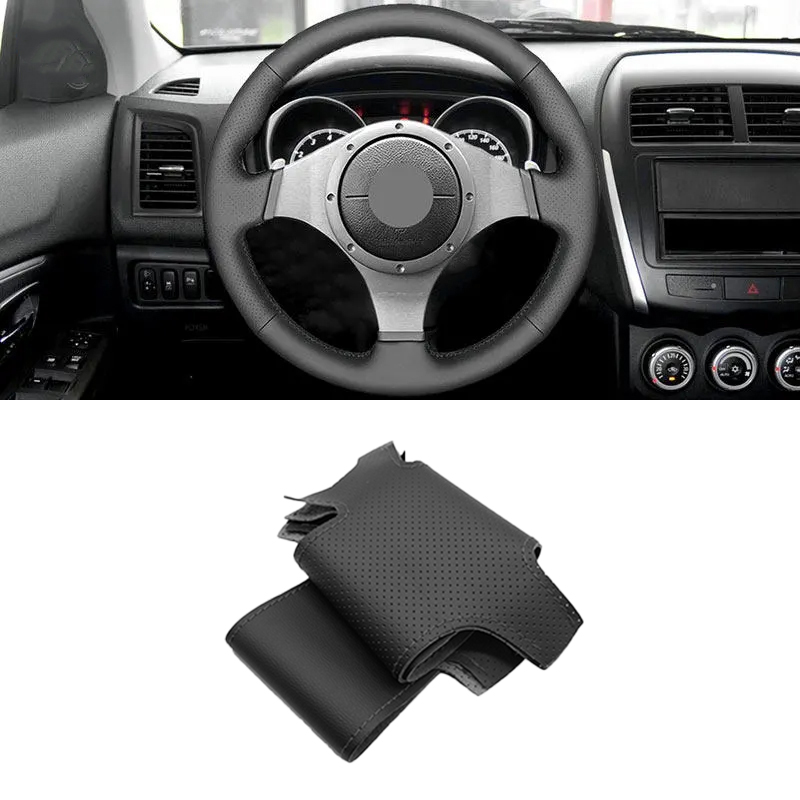 

Чехол для руля из перфорированной кожи для Mitsubishi Lancer Evolution 8 VIII 2003 2004 2005 9 IX 2006 2007