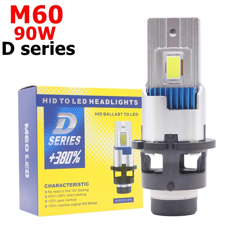 

D2S Автомобильные фары 90 Вт M60 D2 Светодиодные фары H11 LED D1S D2S D3S D4S D5S Безопасные автомобильные светодиодные фары
