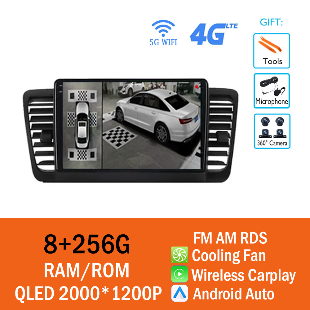 

Для Subaru Outback 3 Legacy 4 2003-2009 Автомобильный радиоприемник Мультимедийный видеоплеер GPS-навигация Стерео Android Auto Wireless Carplay