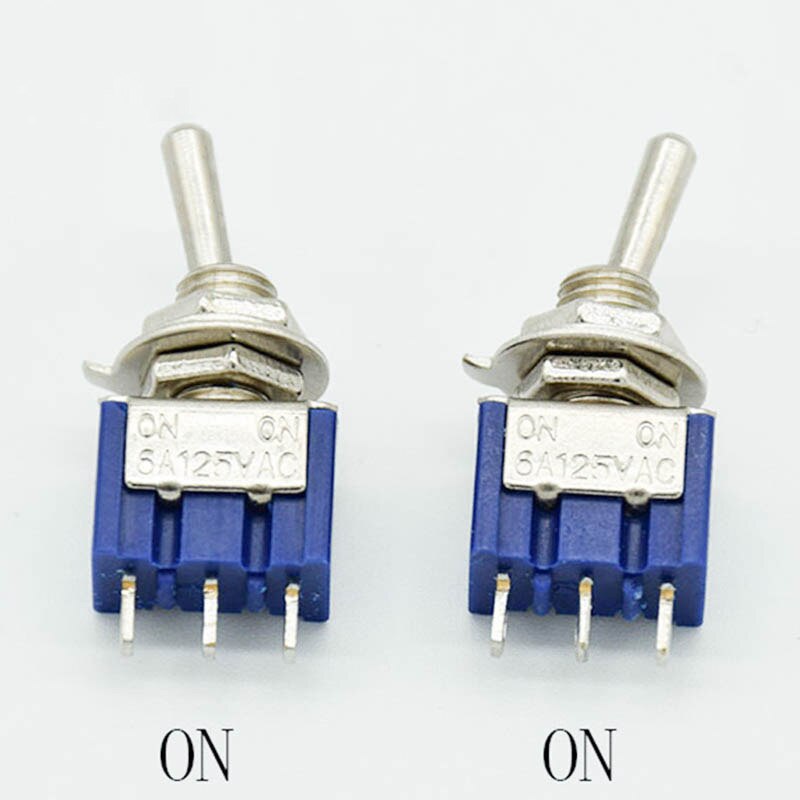 

Мини SPDT 3-контактный вкл. миниатюрный переключатель питания 6A/125V 3A/250V MTS 102