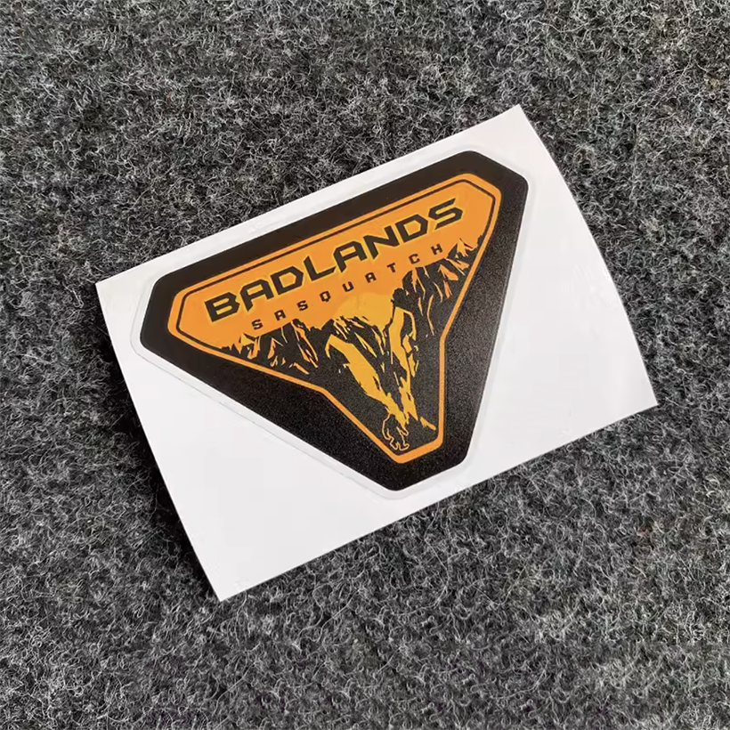 

Наклейки Badlands Sasquatch Fender Vent, эмблема лесной горы, виниловая Эмблема для Ford Bronco Sport 2021-2024