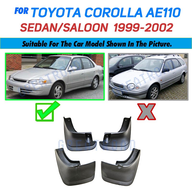

Брызговики для Toyota Corolla AE110 1999 2000 2001 2002