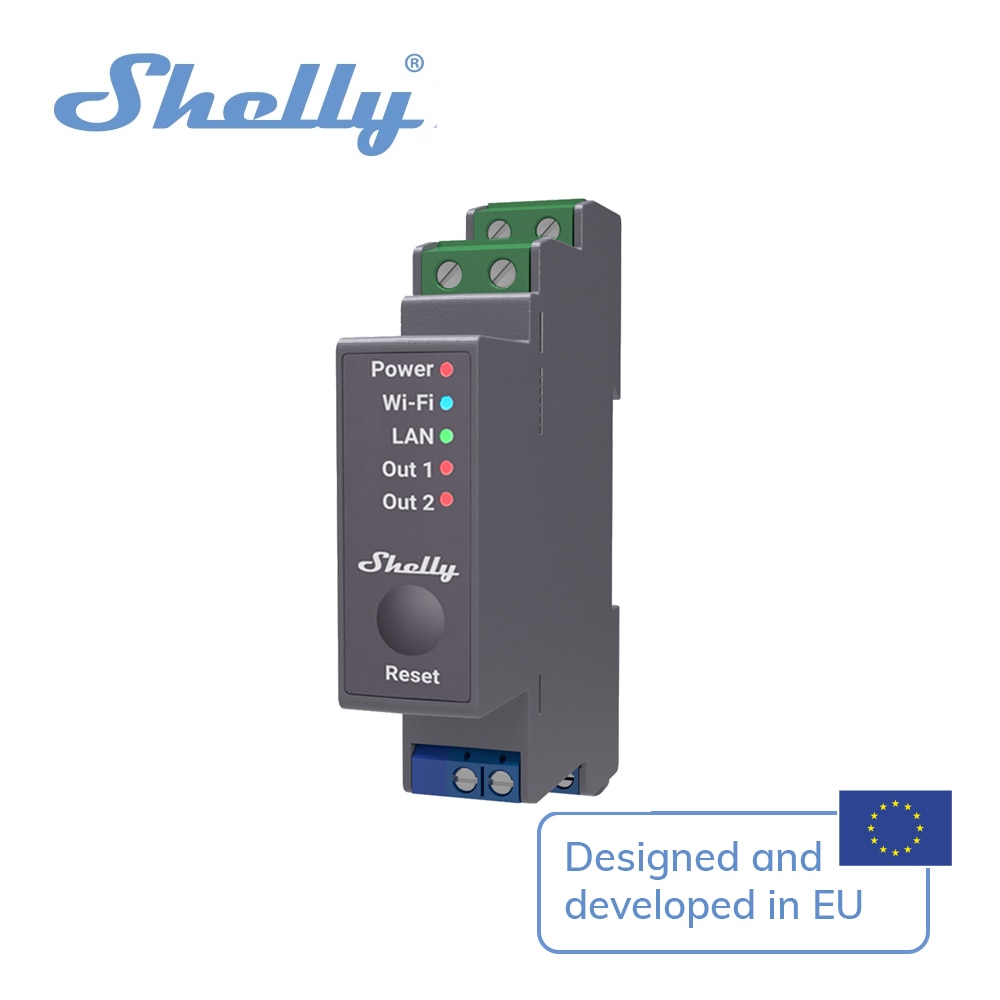 

Shelly Pro 2 Wi-Fi модуль автоматизации 25А