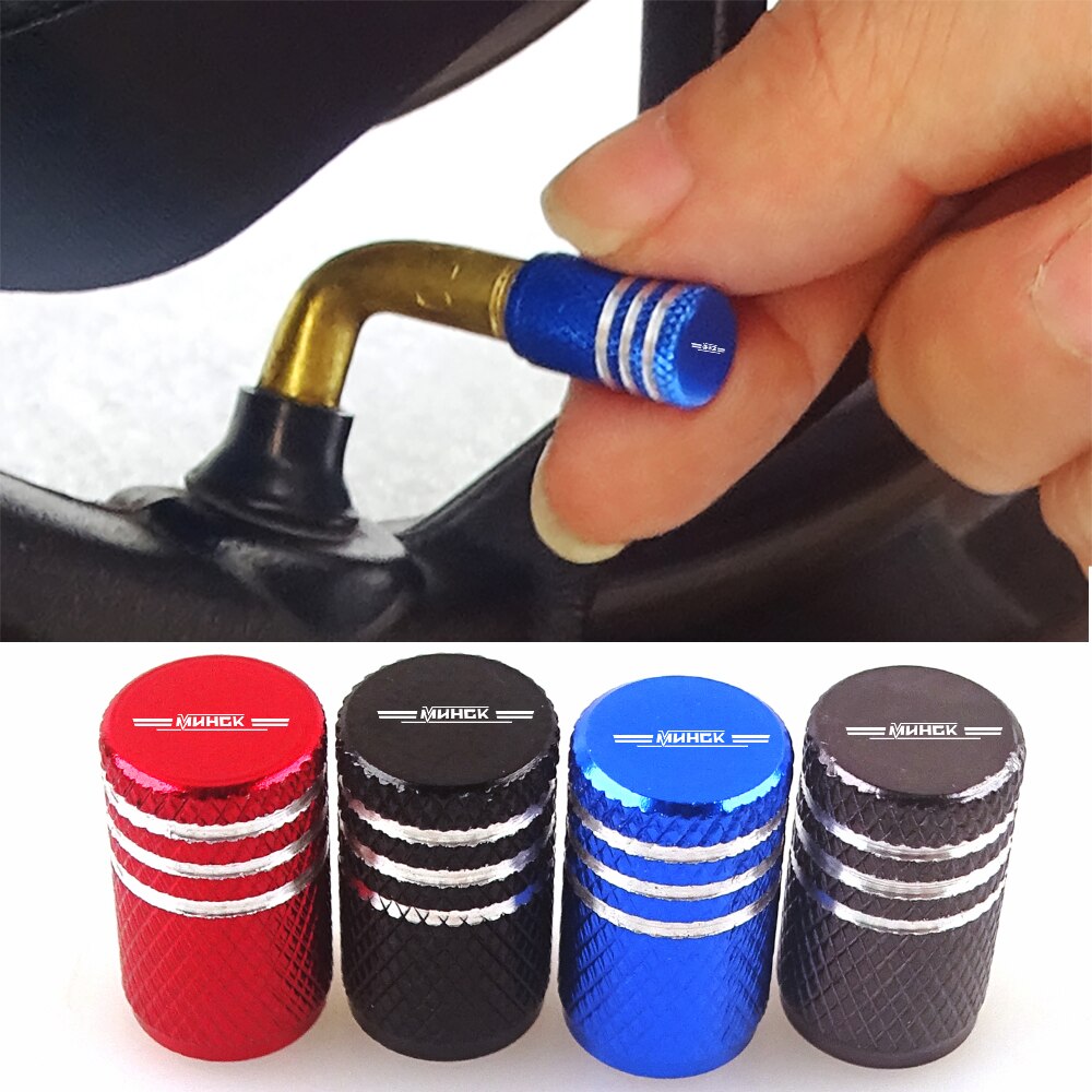 

Scooter Emblem Dust Cover Motorcycle Motorcycle Aluminum Air Tire Valve Cap For Minsk Минск Motors styling Accessories
