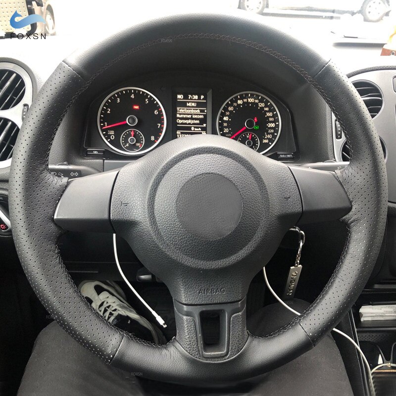 

Кожаный чехол на руль для VW Golf 6 Jetta MK6 Bora Polo Sagitar Santana