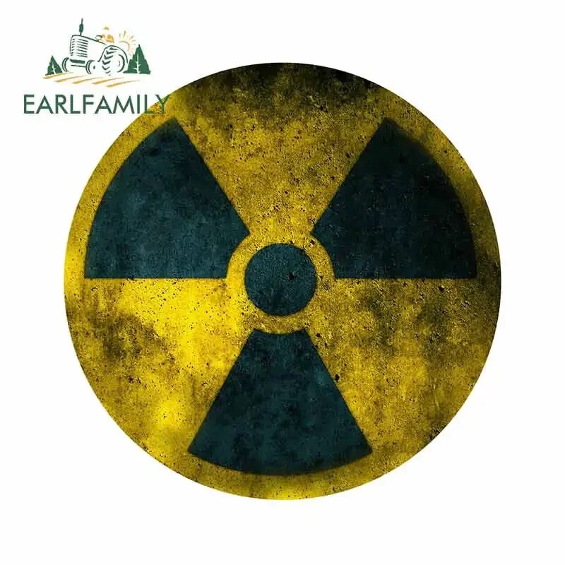 

EARLFAMILY 13 см для науки о ядерных отходов, крутой подарок, автомобильные наклейки и наклейки, модное украшение для бампера JDM