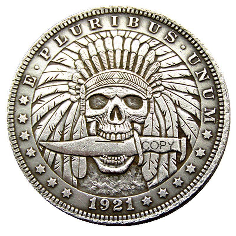 

Серебряные копии монет HB70 US Hobo 1921