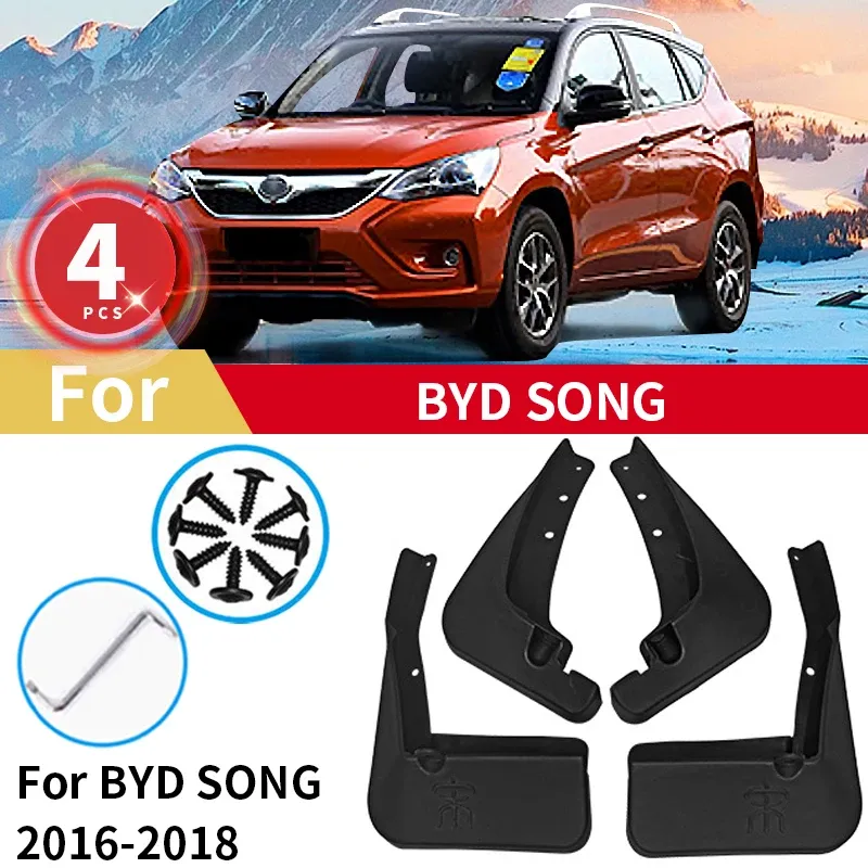 

Car Mud Flaps For BYD Song PLUS 2020 2021 DM EV Pro MAX Plastic Mudguards Splash Shield Guards Fender Mudflaps Accessories