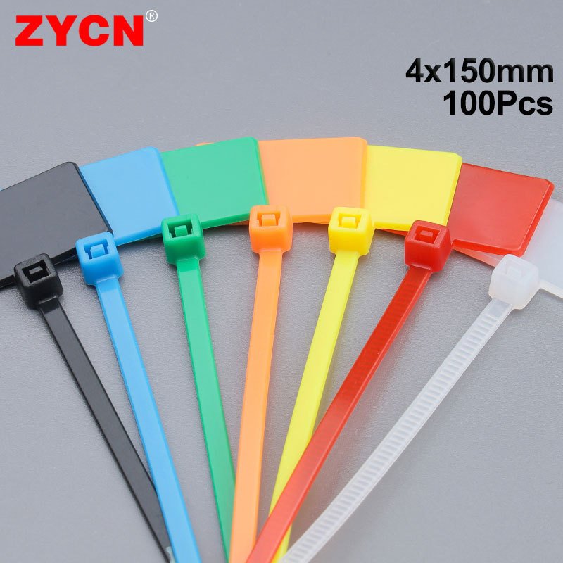 

Нейлоновые кабельные стяжки ZYCN, 100 шт.