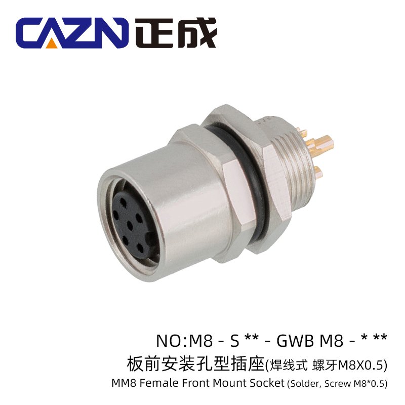 

Водонепроницаемые разъемы CAZN M8 Solder Socket