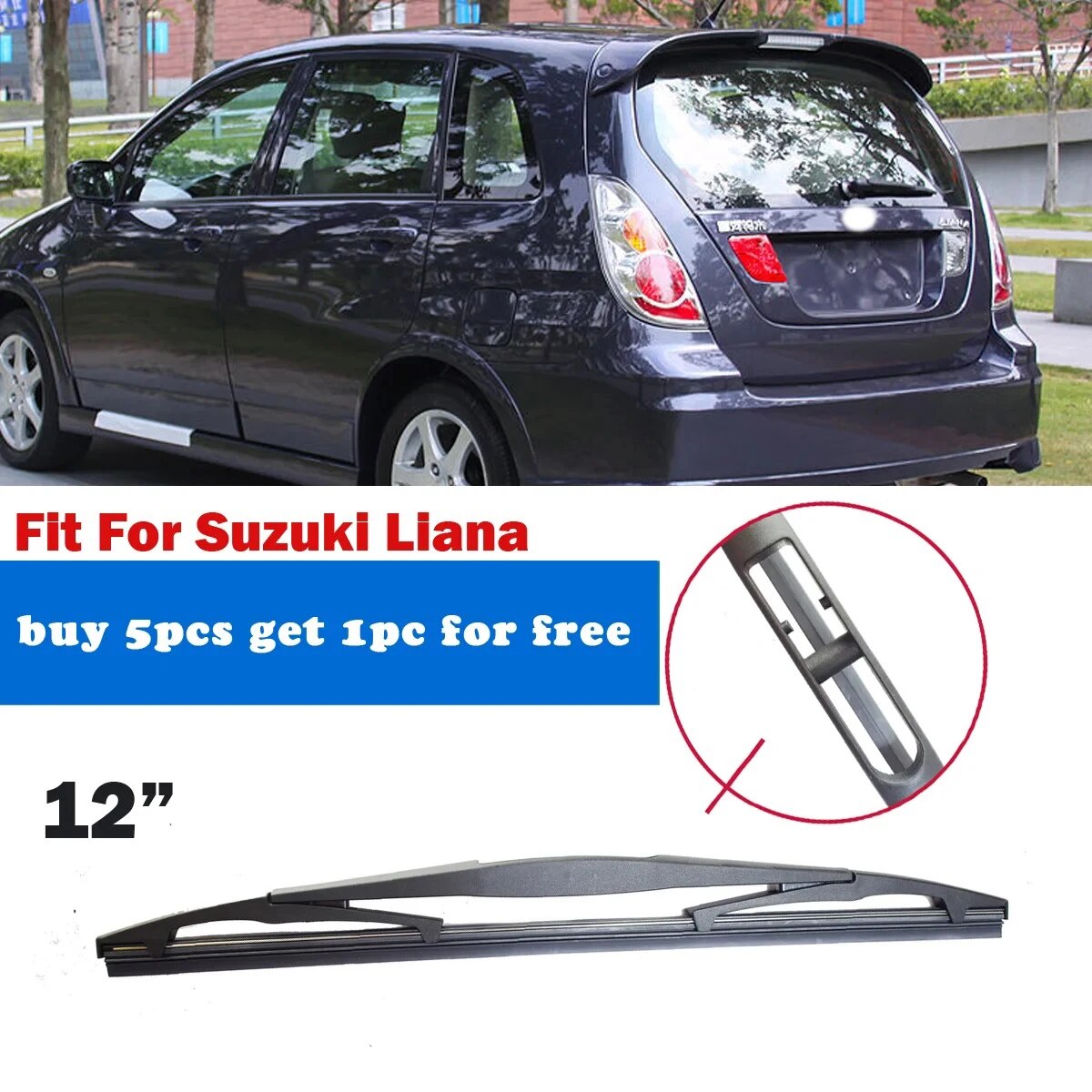 

Лобовое стекло для Suzuki Liana, лобовое стекло, лобовое стекло, задняя часть 12 дюймов, гибридная деталь, 1 шт.