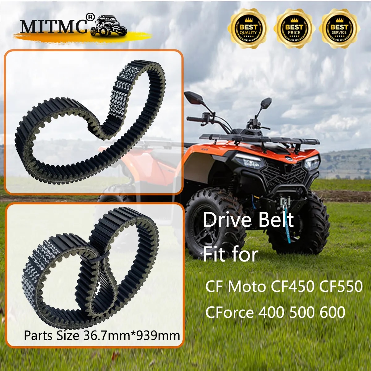 

Приводной ремень для CF CF450 CF550 CForce 400 500 600 Swat Trail Tracker Snyper UForce ZForce 500 600 X5 X6 Z6 0180- 055000 -0001