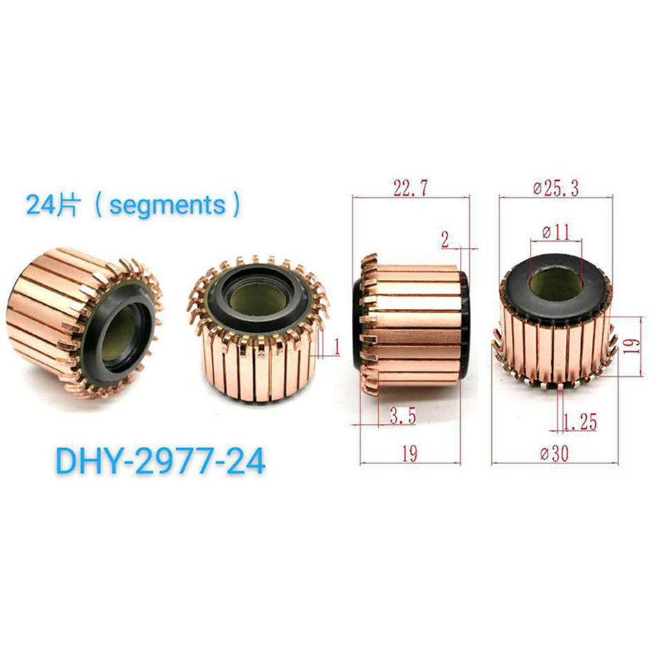 

10 шт. DHY-2977-24 25,3*11*19 (22,7)*24P медные стержни для 100-типа угловой шлифовальной машины, коммутатор, коммутатор электродвигателя