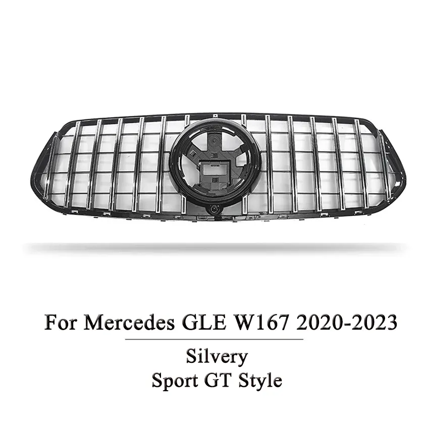 

Декоративная решетка переднего бампера в стиле GT для Mercedes-Benz GLE C167 W167 Coupe GLE300 350 400 450 2020-2023, комплекты кузова решетки для почек