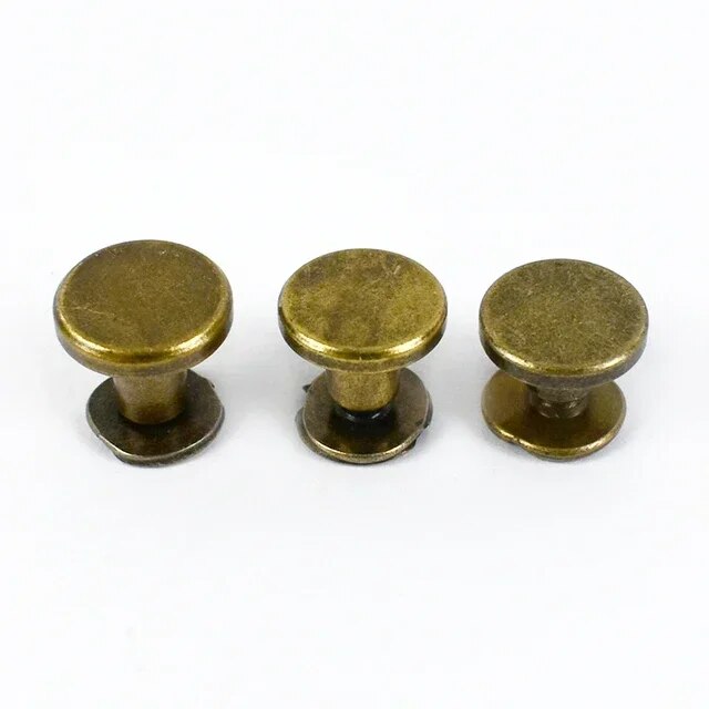 

Meetee 30/50 шт. 5-8 мм металлические винты с плоской головкой, сумка для ногтей, блокнот, книжка, ремень, заклепка, кнопка, пряжка, сделай сам, фурнитура, аксессуары