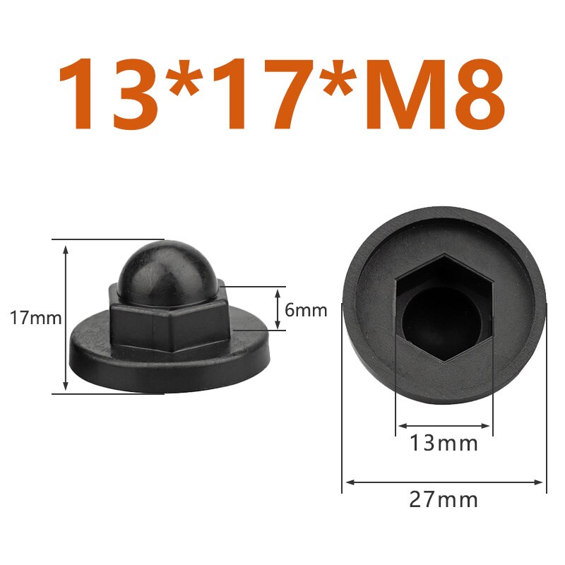 

Набор защитных гаек YMAX нейлон черные M8 M10 M12