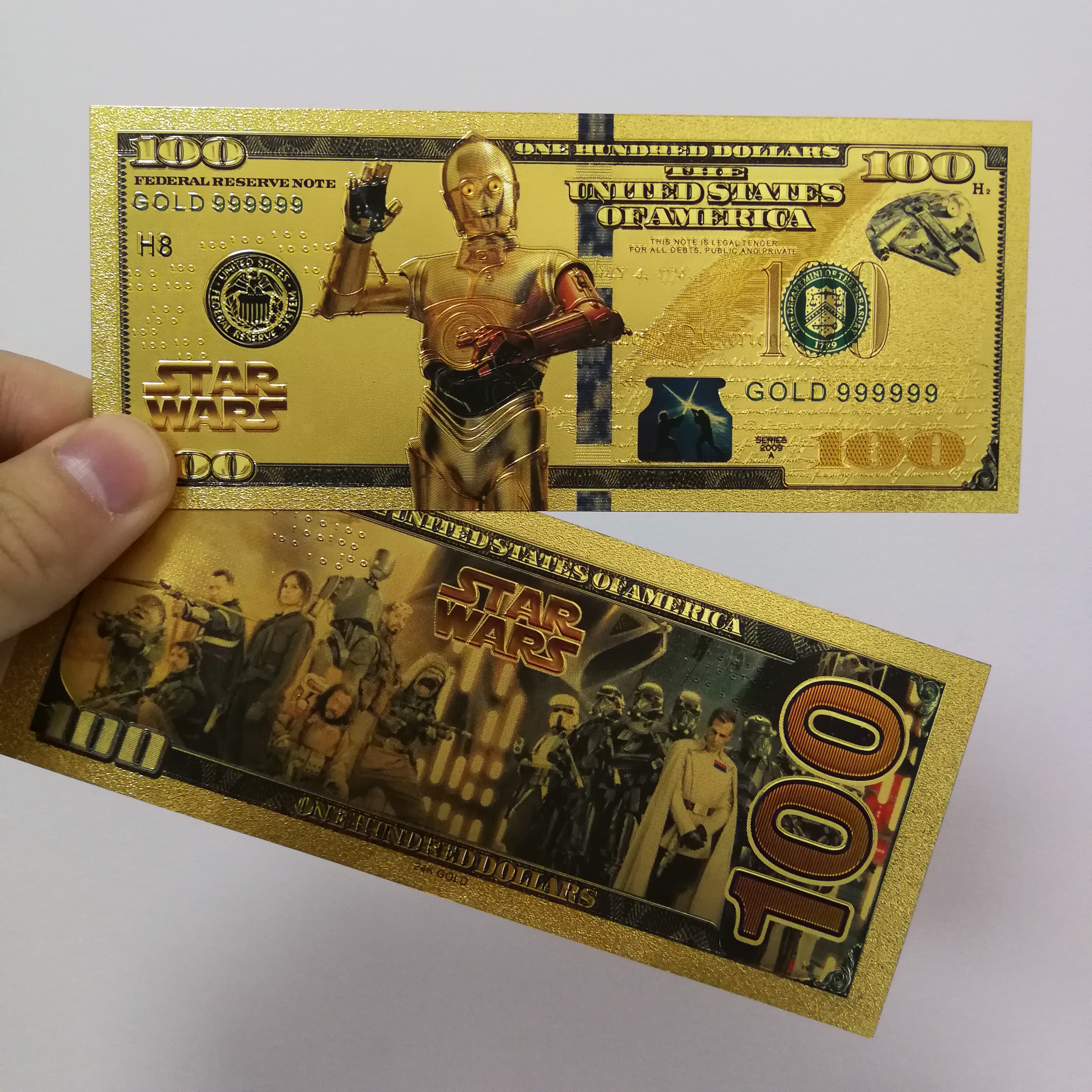 

Золотая памятная банкнота The Mandalorian Hot Toys
