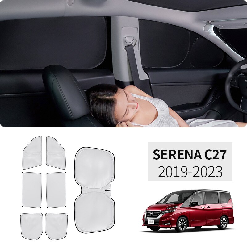 

Зонт от солнца для Nissan Серена C27, автомобильный солнцезащитный козырек, летнее солнцезащитное покрытие для салона, аксессуары для защиты лобового стекла