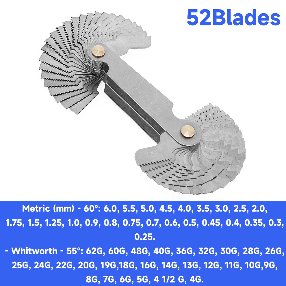 

Измеритель шага винта ChgImposs screws gauges 20-58 лезвий