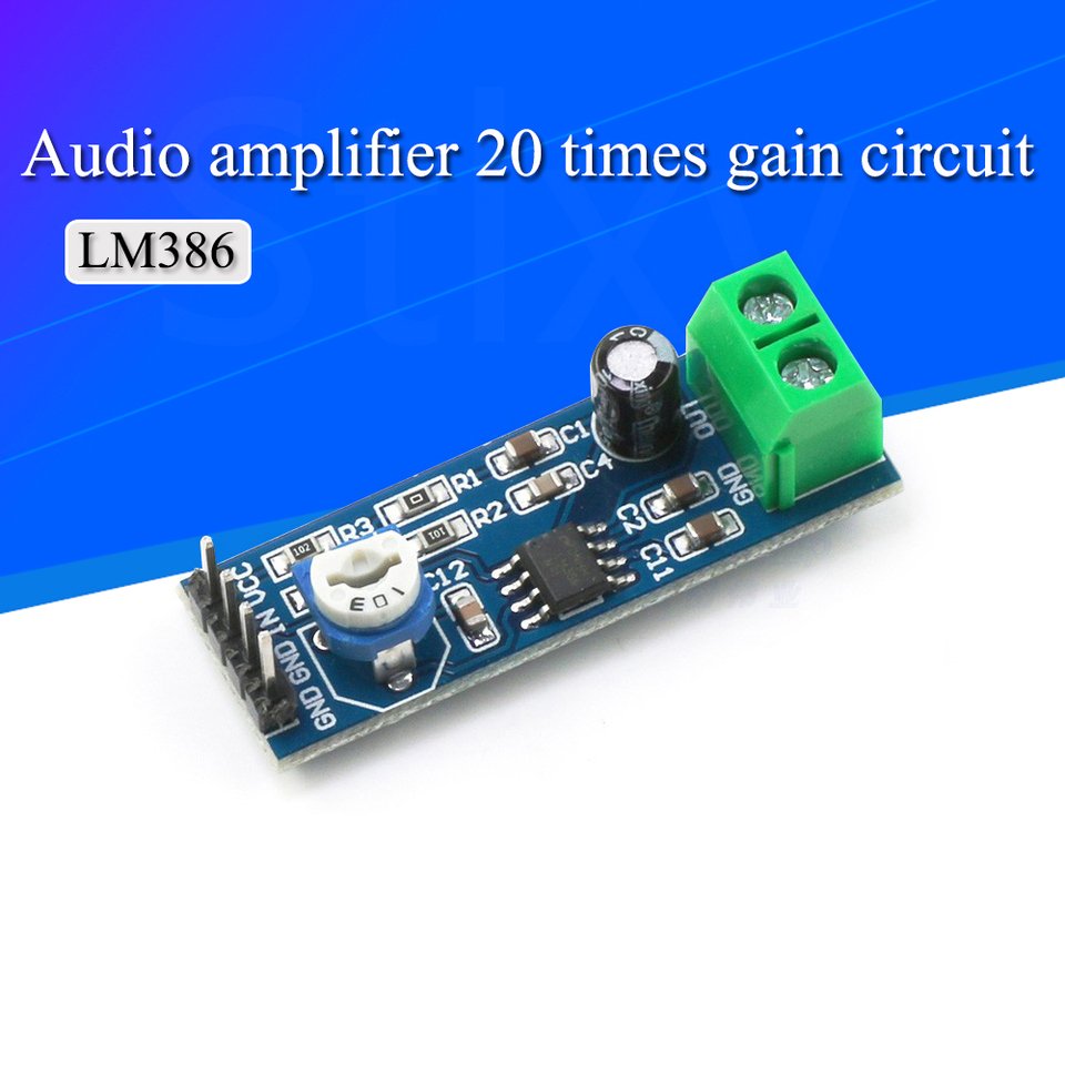 

Модуль усилителя LM386 Stlxy