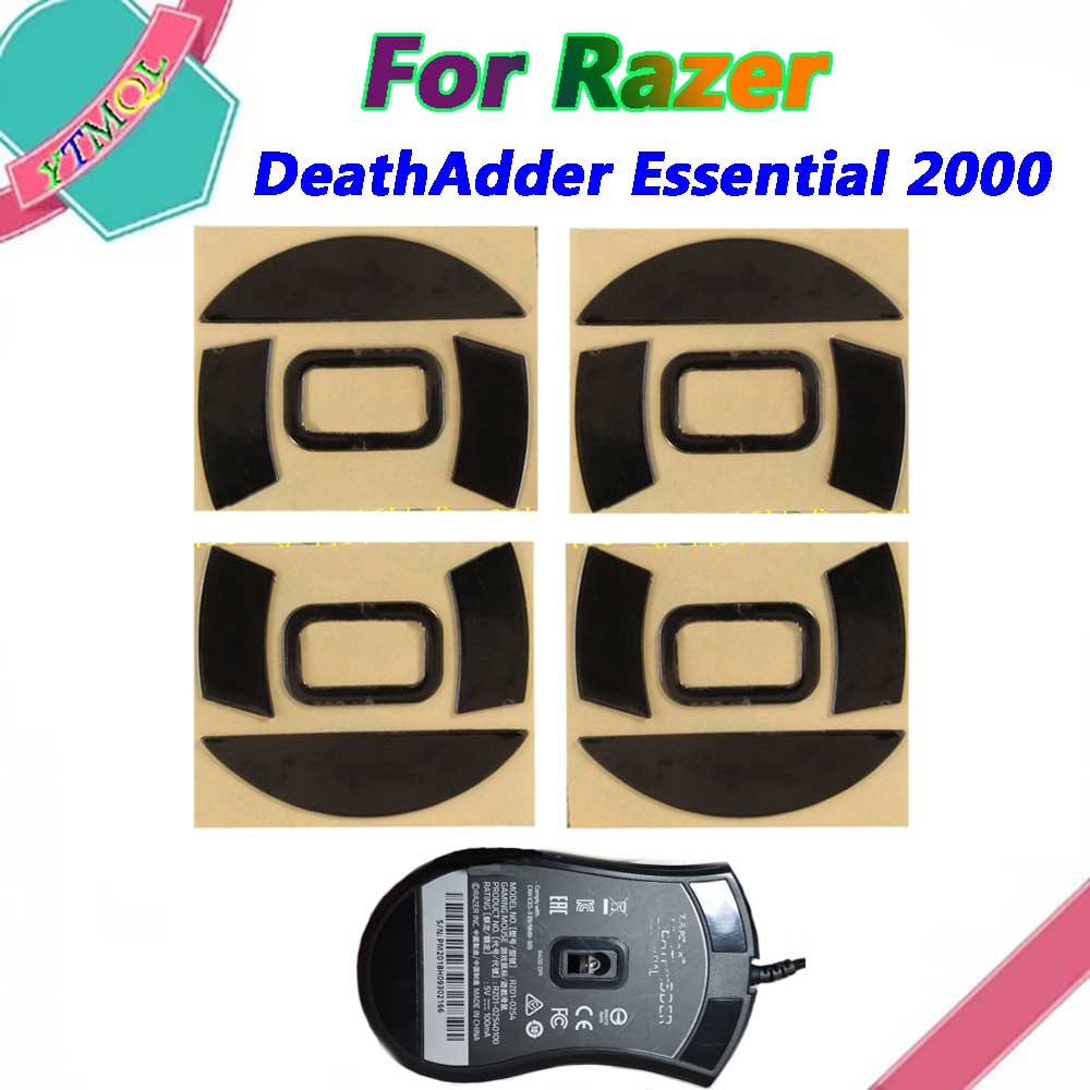 

1-10 комплектов коврики для мыши, ножки для коньков Razer DeathAdder Essential 2000, беспроводная мышь, белый, черный, противоскользящий разъем для наклеек