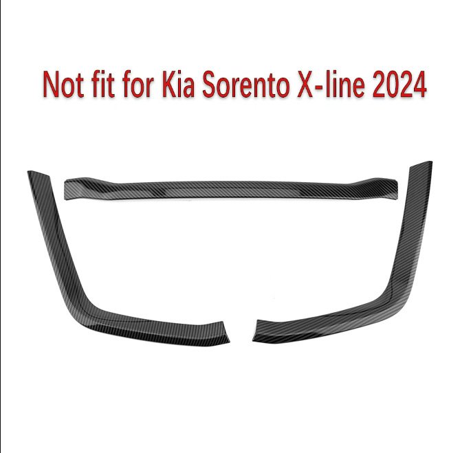 3 шт., декоративные молдинги для переднего бампера Kia Sorento MQ4 2024 LHD RHD