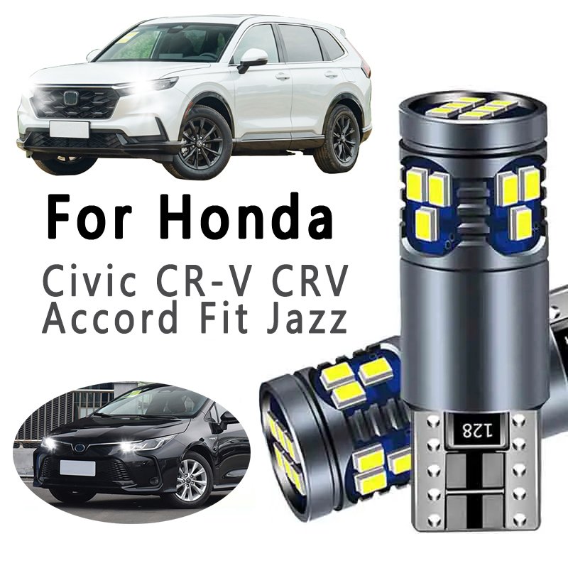 

2 Шт. T10 Светодиодные Автомобильные Лампы Для Honda CR-V Accord Fit Jazz Civic MK Series, Прозрачные Сигнальные Огни