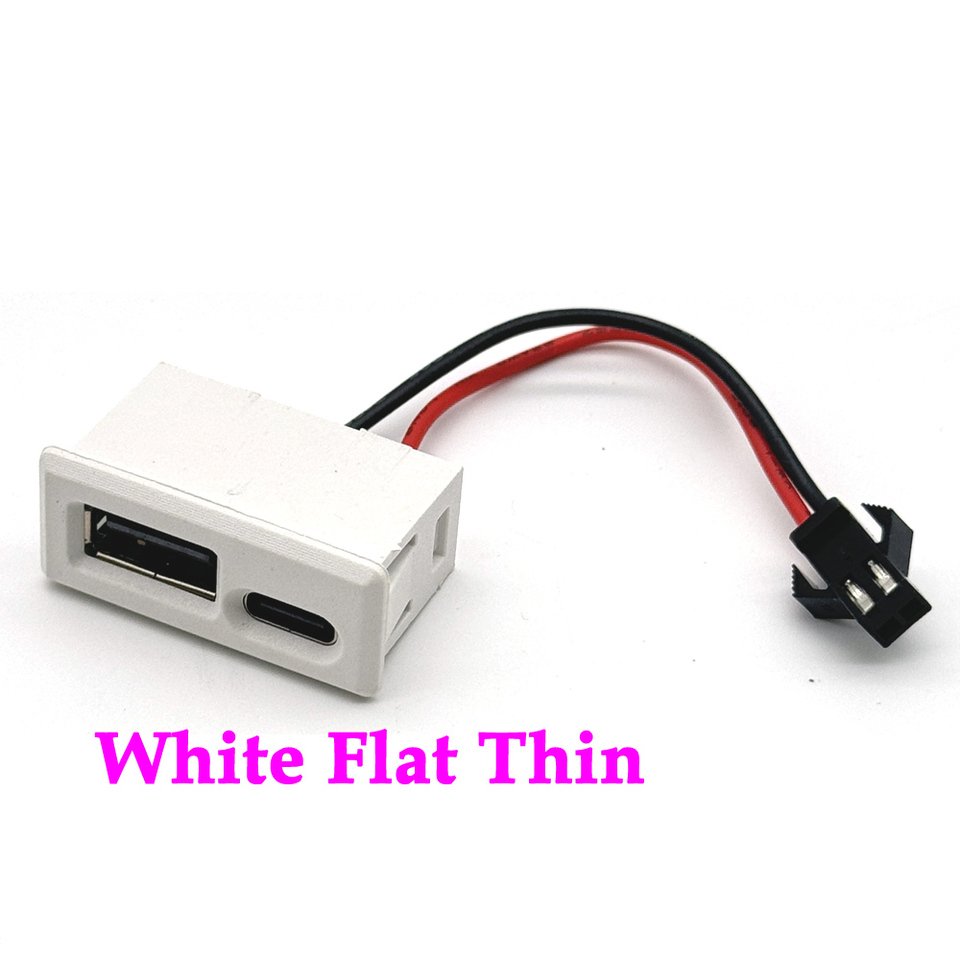 

Двухслойная белая USB-розетка LAJQTAO типа C