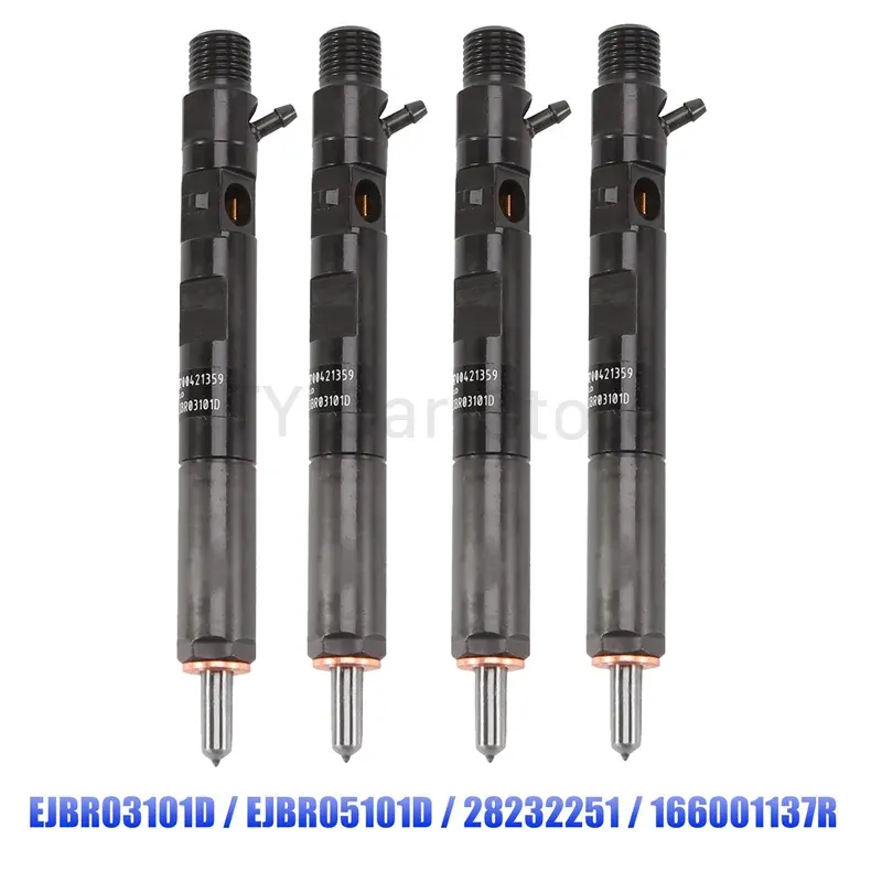 

4шт EJBR03101D 166001137 Р 28232251 H 8200421897 Новая форсунка дизельного топлива для Renault Clio Nissan Dacia 1.5 DCI K9K