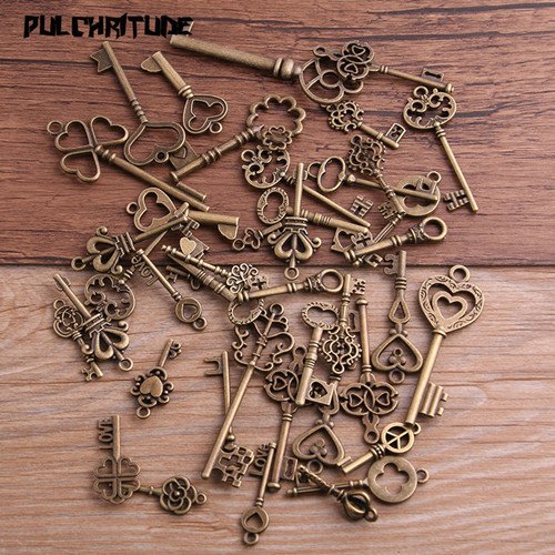 

PULCHRITUDE Винтажные Металлические Шармы Ключики
