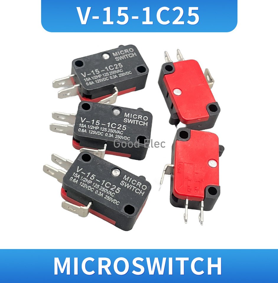 

5 шт. Микровыключатель V-15-1C25 пластиковый 15A 250V