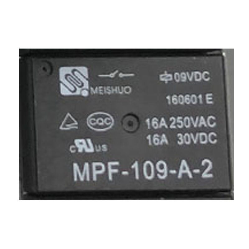 

Реле MPF-109-A-2 9В 16А 4 контакта